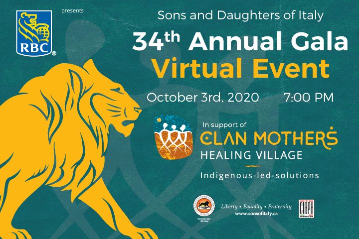 34th annual Gala Virtual Event. In support of Clan Mothers Healing Village